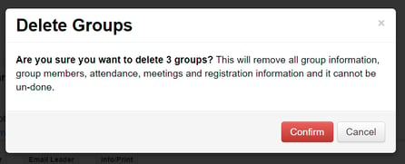 Delete Groups
